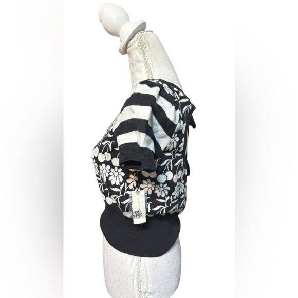 NWT - Anthropologie Maeve Trixie Sweater Tee Top Size S Big Key Hole Back - Picture 3 of 5